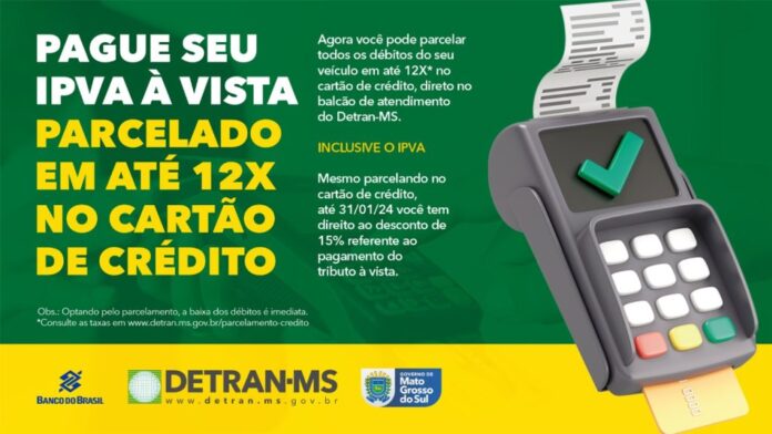 No 1º mês, Detran atinge 1 mil operações de parcelamento dos débitos veiculares pelo cartão de crédito