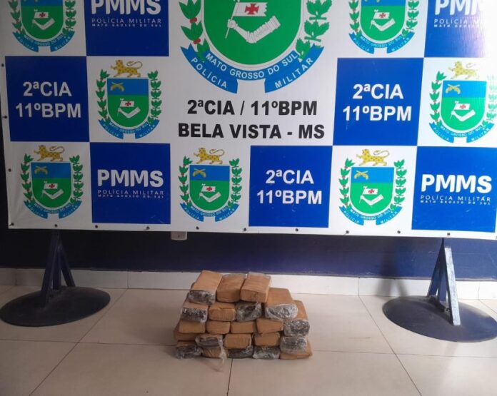PMMS de Bela Vista apreende autor de tráfico de drogas durante abordagem da Operação Força Total