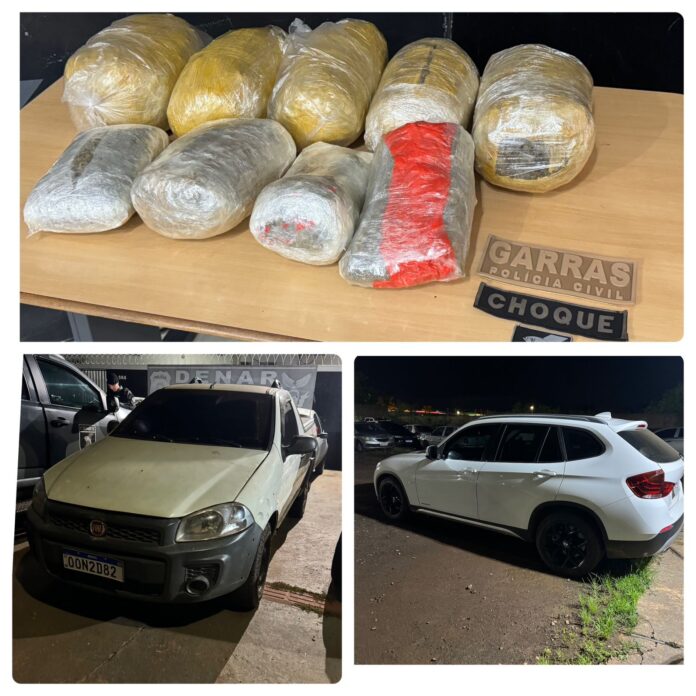 Polícias Civil e Militar apreendem drogas e veículo de luxo em Campo Grande