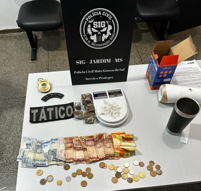 Polícias Civil e Militar realiza prisões por tráfico de drogas Polícias Civil e Militar realiza prisões por tráfico de drogas em Jardim