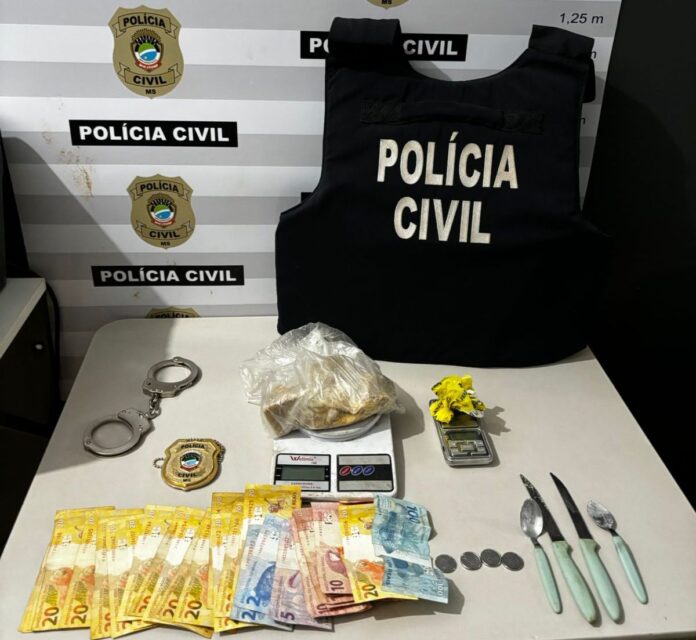 Mulher é presa por tráfico de drogas em Nova Alvorada so Sul