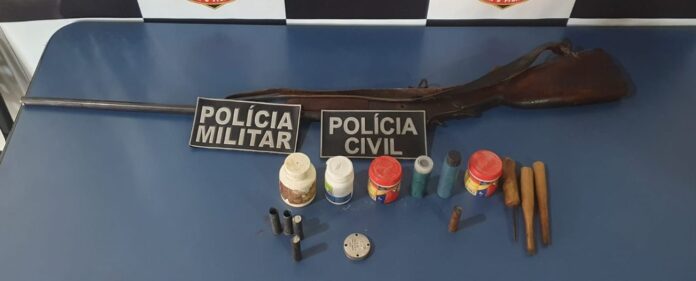Polícia Civil apreende arma de fogo e munições em Alcinópolis