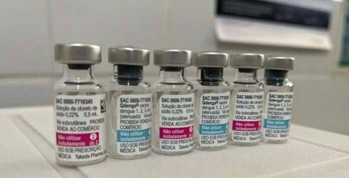 Segunda remessa chega e MS recebe mais de 3,7 mil Segunda remessa chega e MS recebe mais de 3,7 mil doses da vacina contra a dengue