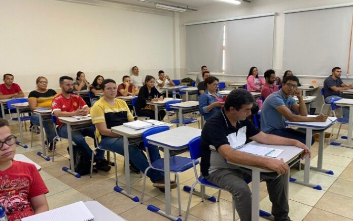 Chance para mudança de vida, Programa MS Qualifica já garantiu Alunos de curso do Programa MS Qualifica durante capacitação (Foto: Dácio Moraes/Funtrab)