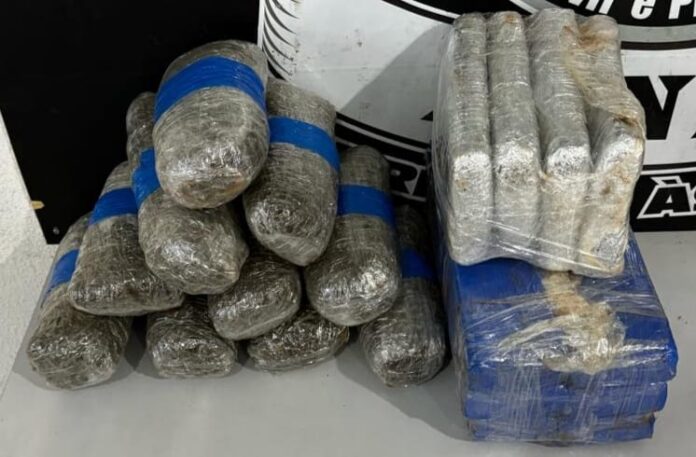 De folga, policial civil desconfia de adolescente dentro de ônibus De folga, policial civil desconfia de adolescente dentro de ônibus de viagem e apreende com ela 12kg de maconha