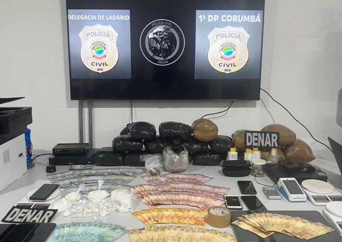 Polícia Civil, deflagra operação “CIDADE BRANCA” e cumpre mandados de busca e apreensão, prende envolvidos com Tráfico de Drogas em CORUMBÁ