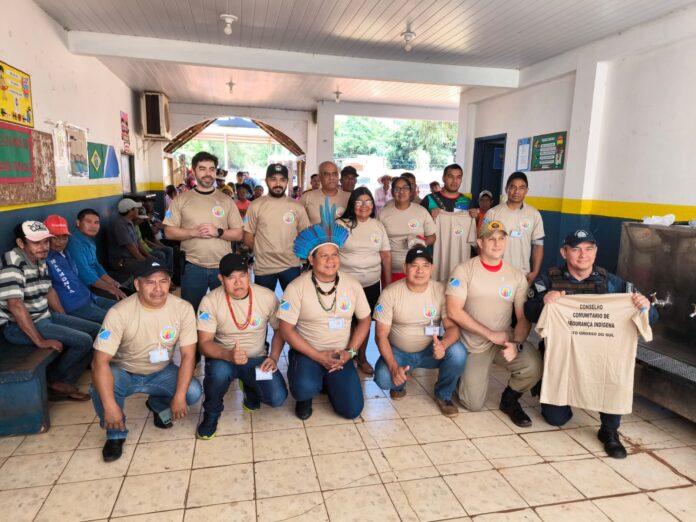 Em Tacuru, Polícia Civil participa de cerimônia de constituição do Conselho de Segurança Comunitário na Aldeia Indígena Sassoró