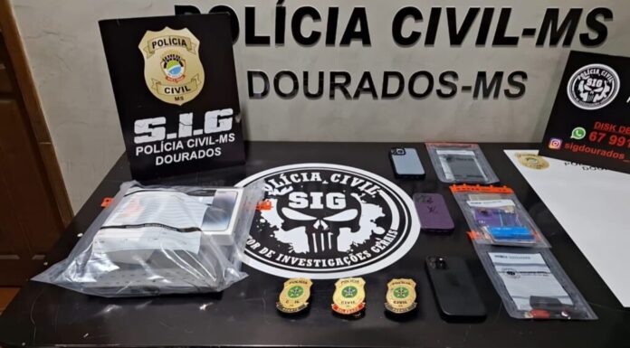 Polícia Civil do Mato Grosso do Sul presta apoio à Polícia Civil do Sergipe durante operação “Dupla Face”, para desarticular associação criminosa especializada em fraudes financeiras milionárias
