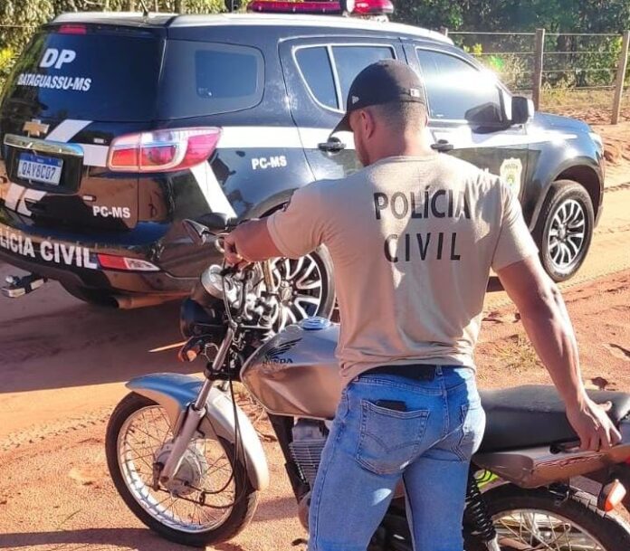 Polícia Civil recupera moto furtada e identifica suspeitos em Bataguassu Polícia Civil recupera moto furtada e identifica suspeitos em Bataguassu