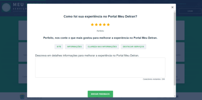 Por melhoria contínua, Detran-MS lança pesquisa de satisfação no Portal Por melhoria contínua, Detran-MS lança pesquisa de satisfação no Portal de Serviços