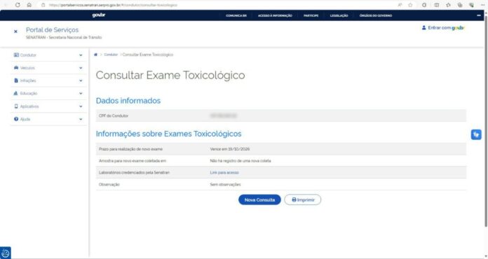 Prazo do exame toxicológico termina dia 30; quem não conduz veículo de categoria alta pode pedir rebaixamento de CNH