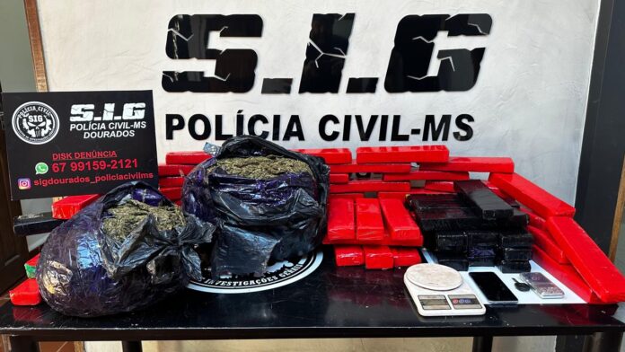 Polícia Civil apreende 61kg de maconha em Dourados Polícia Civil apreende 61kg de maconha em Dourados
