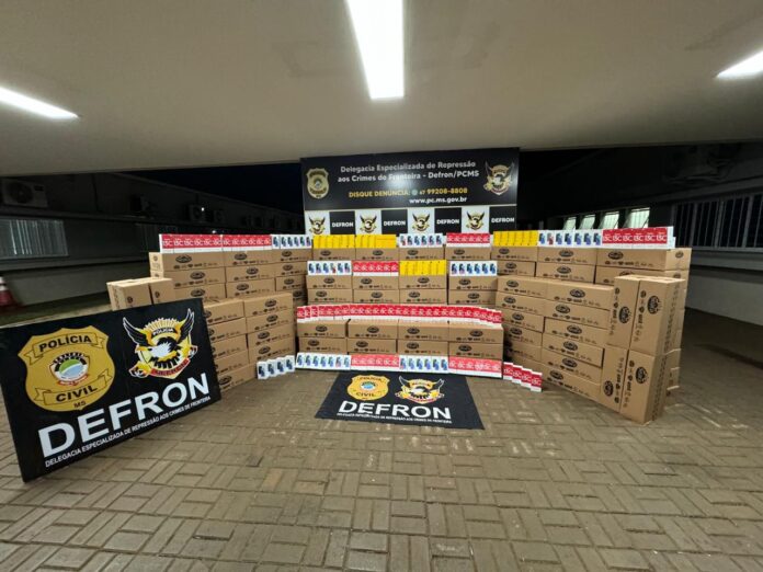 Polícia Civil apreende carga milionária de celulares em Dourados Polícia Civil apreende carga milionária de celulares em Dourados