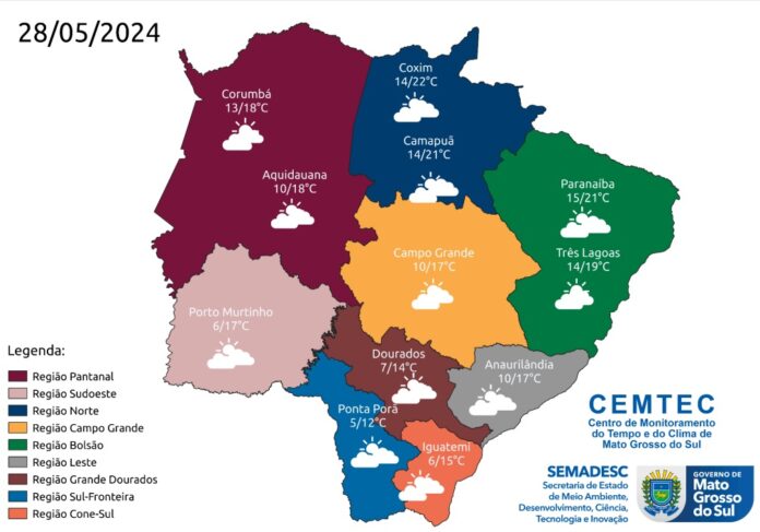 Terça-feira tem probabilidade de geada e pode registrar a temperatura Terça-feira tem probabilidade de geada e pode registrar a temperatura mais baixa até o momento