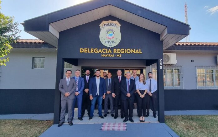 Diretor do Departamento de Polícia do Interior visita a Delegacia Regional de Naviraí e prefeitura, para traçar metas e definir estratégias para melhorar ainda mais a segurança na região