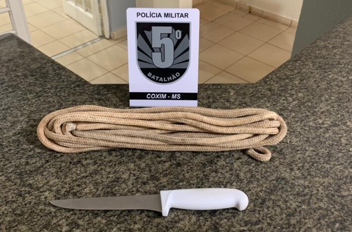 Polícia Militar prende homem em flagrante por dano em Coxim Polícia Militar prende homem em flagrante por dano em Coxim