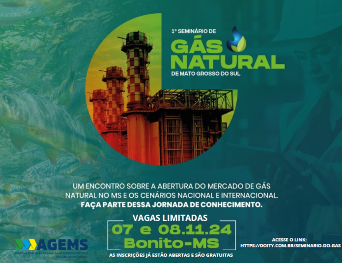 Inscrições estão abertas para 1º Seminário de Gás Natural de Inscrições estão abertas para 1º Seminário de Gás Natural de MS, promovido pela AGEMS