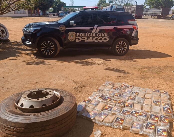 Polícia Civil encontra sessenta tabletes de cocaína e homem é preso em Anastácio