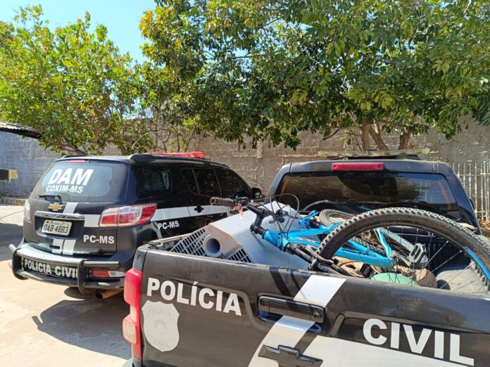 Polícia Civil prende homem pelos crimes de ameaça, furto e Polícia Civil prende homem pelos crimes de ameaça, furto e dano cometidos em contexto de violência doméstica e familiar contra a mulher em Coxim
