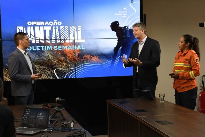 Transparência: em transmissão via internet, Governo de MS detalha ações Transparência: em transmissão via internet, Governo de MS detalha ações de combate aos incêndios no Pantanal