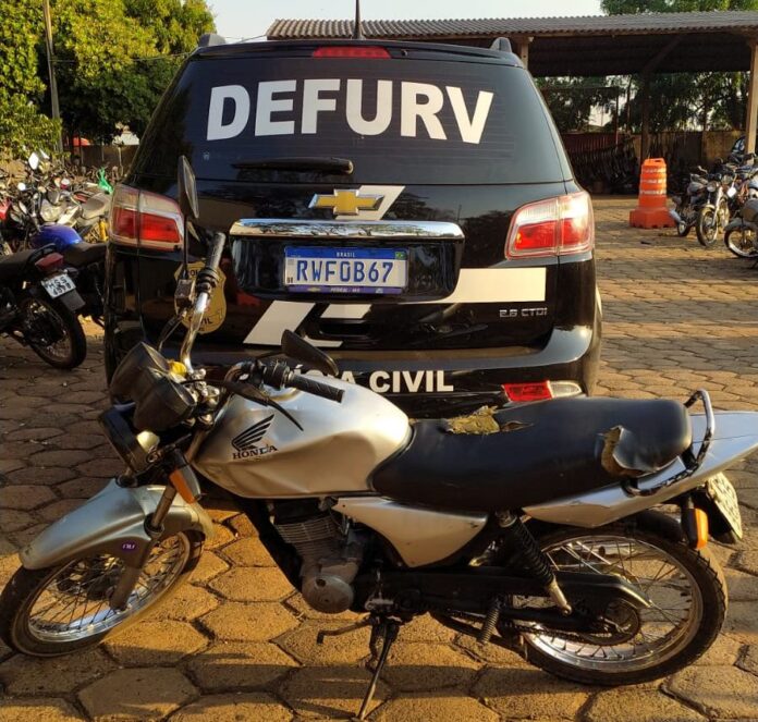 Durante a operação “Caveat Emptor”, Polícia Civil apreende motocicleta adulterada Durante a operação “Caveat Emptor”, Polícia Civil apreende motocicleta adulterada em Campo Grande