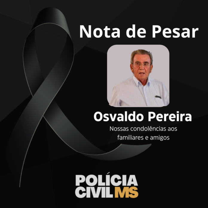 Nota de falecimento – perito médico legista Osvaldo Pereira Nota de falecimento – perito médico legista Osvaldo Pereira