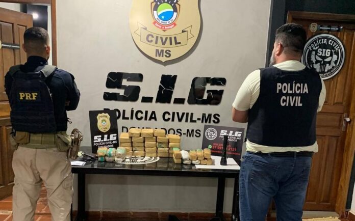 Polícia Civil em operação conjunta com a Polícia Rodoviária Federal Polícia Civil em operação conjunta com a Polícia Rodoviária Federal desmantela esquema de tráfico interestadual em Dourados