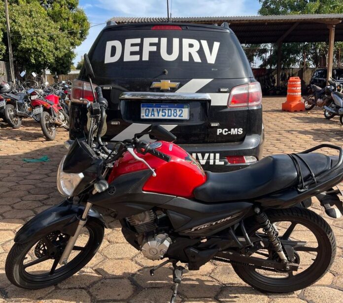 Polícia Civil intensifica trabalho contra adulteradores de veículos e apreende Polícia Civil intensifica trabalho contra adulteradores de veículos e apreende motocicleta com chassi e com motor adulterados em Campo Grande