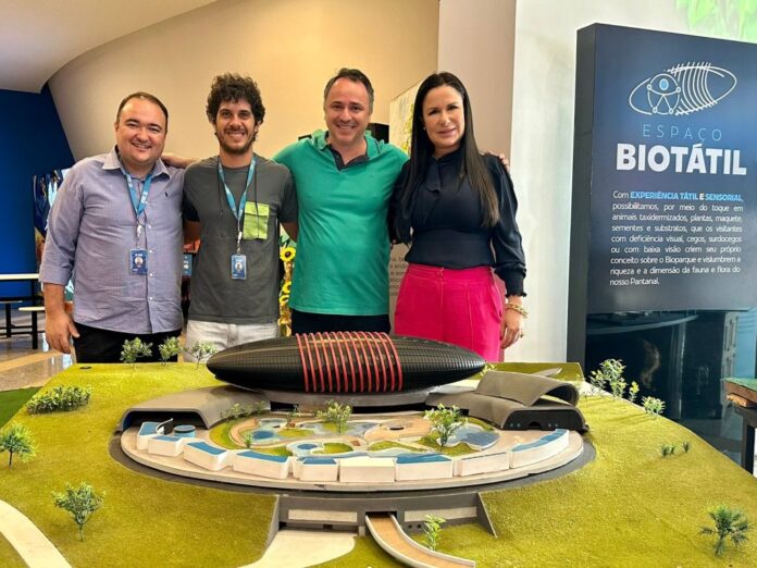 Senai MS imprime maquete 3D do Bioparque Pantanal para experiência tátil com deficientes visuais