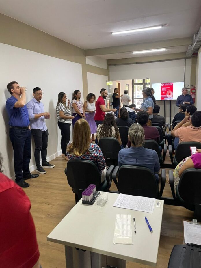 Doação de sangue na Sefaz bate recorde e coleta 162 Doação de sangue na Sefaz bate recorde e coleta 162 bolsas em dois dias