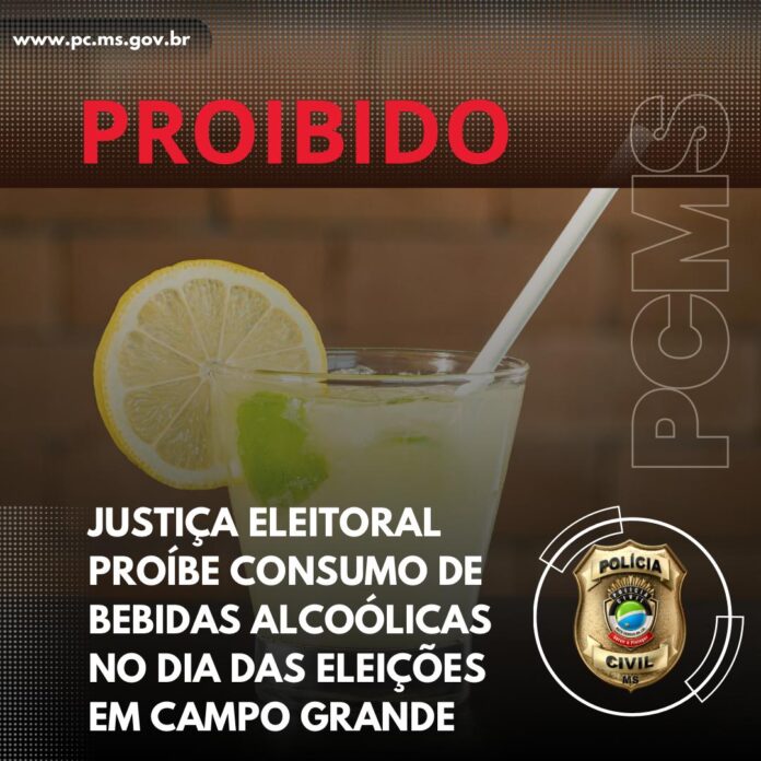 Justiça Eleitoral proíbe consumo de bebidas alcoólicas no dia das Justiça Eleitoral proíbe consumo de bebidas alcoólicas no dia das eleições em Campo Grande