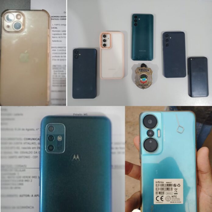 Polícia Civil deflagra operação “Rastrum” e recupera celulares furtados e Polícia Civil deflagra operação “Rastrum” e recupera celulares furtados e roubados em Ladário