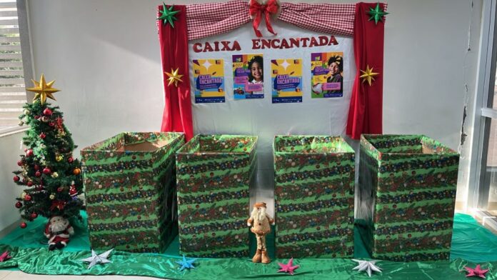 Escolas estaduais se mobilizam para arrecadar brinquedos para a campanha Escolas estaduais se mobilizam para arrecadar brinquedos para a campanha Caixa Encantada