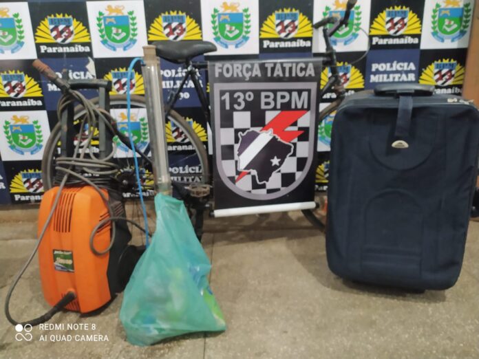 Polícia Militar recupera produtos furtados, prende autor de furto e Polícia Militar recupera produtos furtados, prende autor de furto e localiza receptadores em Paranaíba