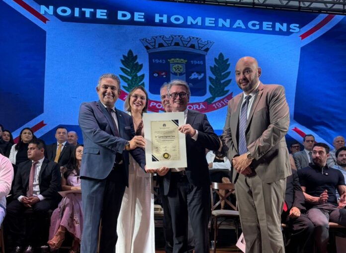 Delegado-Geral da Polícia Civil recebe título de Cidadão Pontaporanense e Delegado-Geral da Polícia Civil recebe título de Cidadão Pontaporanense e destaca sua história na fronteira