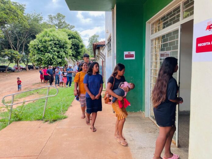 MS em Ação retorna à aldeia para entregar documentos e brinquedos de Natal