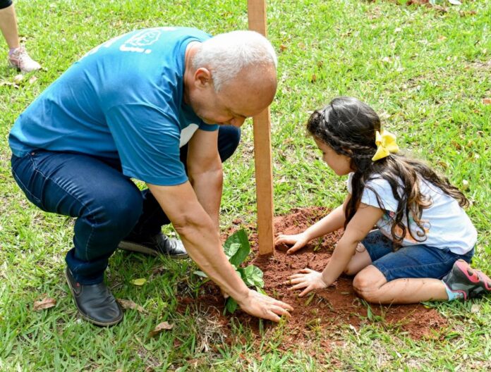Plantando o futuro: novo Arco dos Ipês da AGEMS promove Plantando o futuro: novo Arco dos Ipês da AGEMS promove carbono neutro e incentiva a paz
