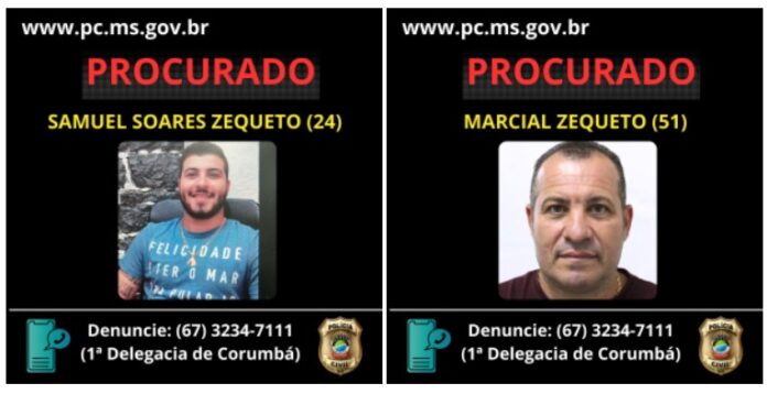 Polícia Civil pede apoio da população para localizar autores de Polícia Civil pede apoio da população para localizar autores de duplo homicídio ocorrido em Corumbá