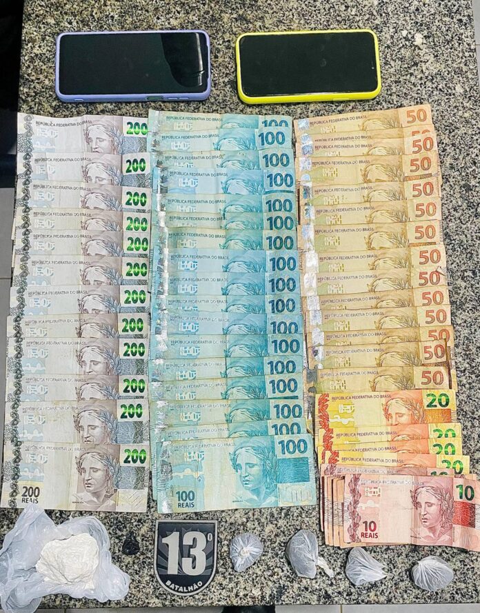 Polícia Militar realiza prisão de casal por tráfico de entorpecentes em Inocência