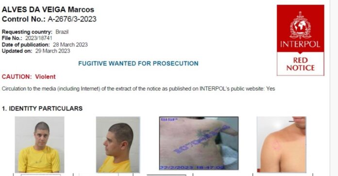 Polícia Civil de Mato Grosso do Sul captura criminoso incluído na Lista Vermelha da Interpol