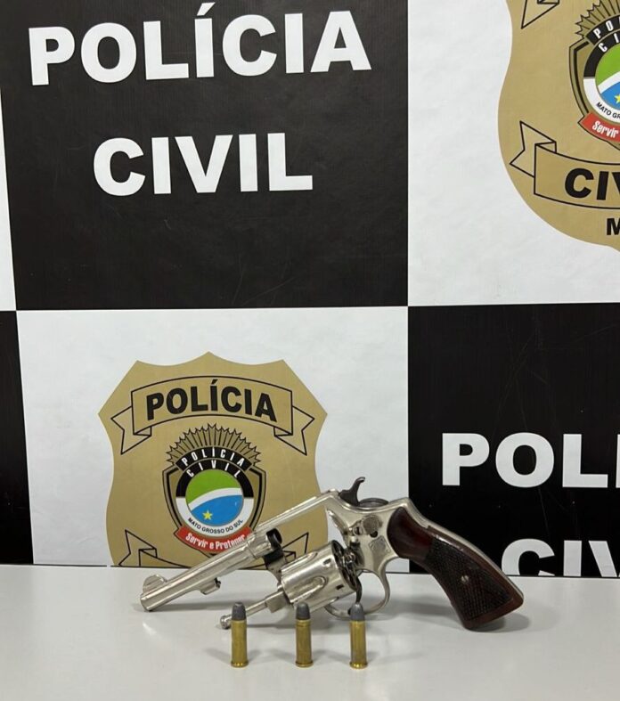 Polícia Civil prende homem em flagrante pela prática de posse irregular de arma de fogo em Naviraí
