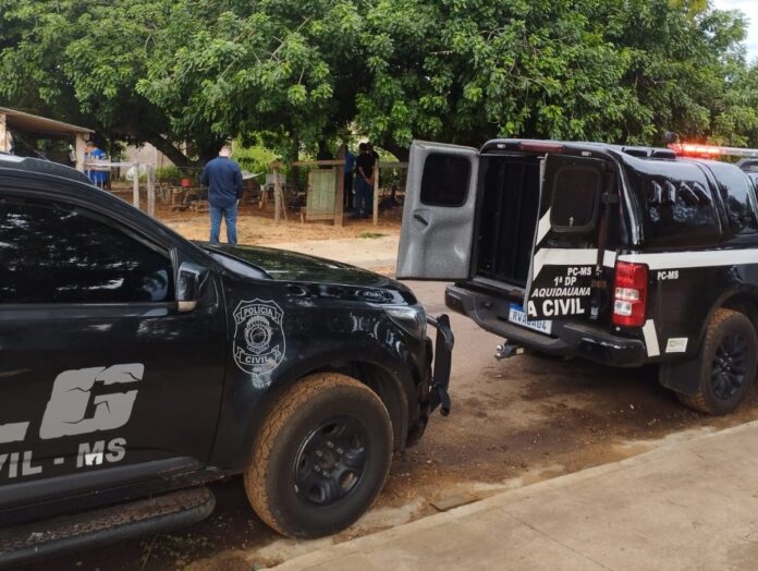 Polícia Civil realiza reconstituição de crime de homicídio em Aquidauana Polícia Civil realiza reconstituição de crime de homicídio em Aquidauana