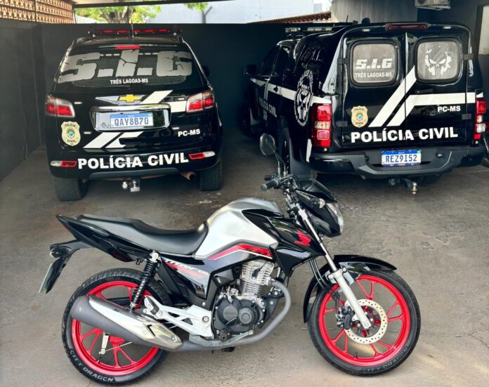 Polícia Civil recupera moto objeto de crime de estelionato em Polícia Civil recupera moto objeto de crime de estelionato em Selvíria