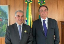 Reinaldo Azambuja oficializa filiação ao PL, partido de Bolsonaro, em evento com Valdemar da Costa Neto