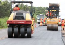 BR-163/MS: Confira os trechos em obras e com manutenção preventiva nesta terça-feira