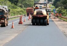 BR-163/MS segue com 28 pontos em obras e serviços de manutenção nesta quarta-feira