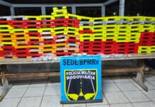 Ação do BPMRv flagra 300 kg de maconha escondidos em veículo paraguaio na Capital