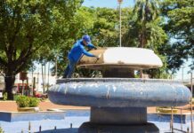 Campo Grande em Movimento: Chafariz da Praça Ary Coelho em revitalização