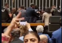 VÍDEO: Sargento Fahur manda Camila Jara “caçar marido” durante tumulto na Câmara dos Deputados