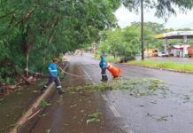 PrefCG mobiliza frentes de trabalho durante chuva intensa na capital